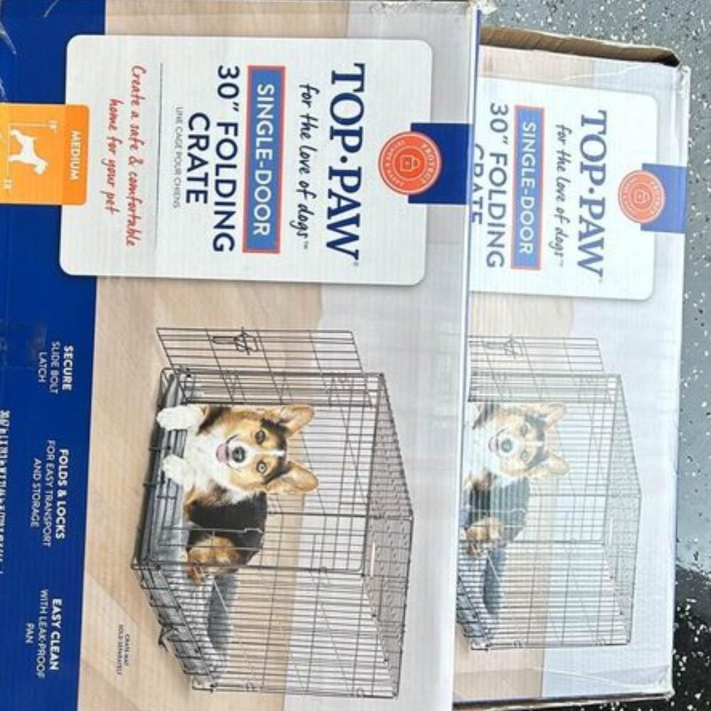 Top Paw 30" Single Door Dog Crate